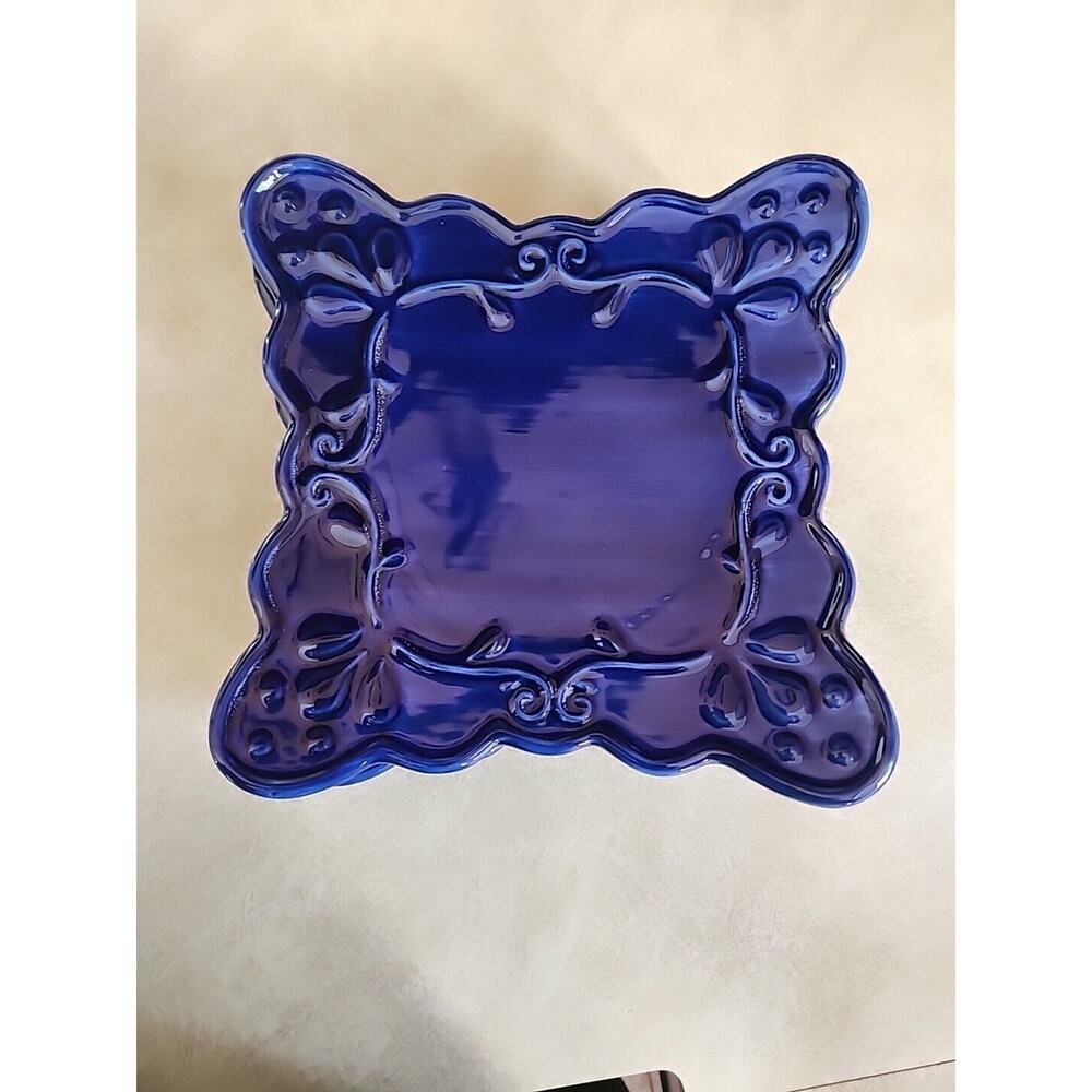 Retired Home Interiors Celebrating Home 6 Inch Square Desert Plates Set Of 4